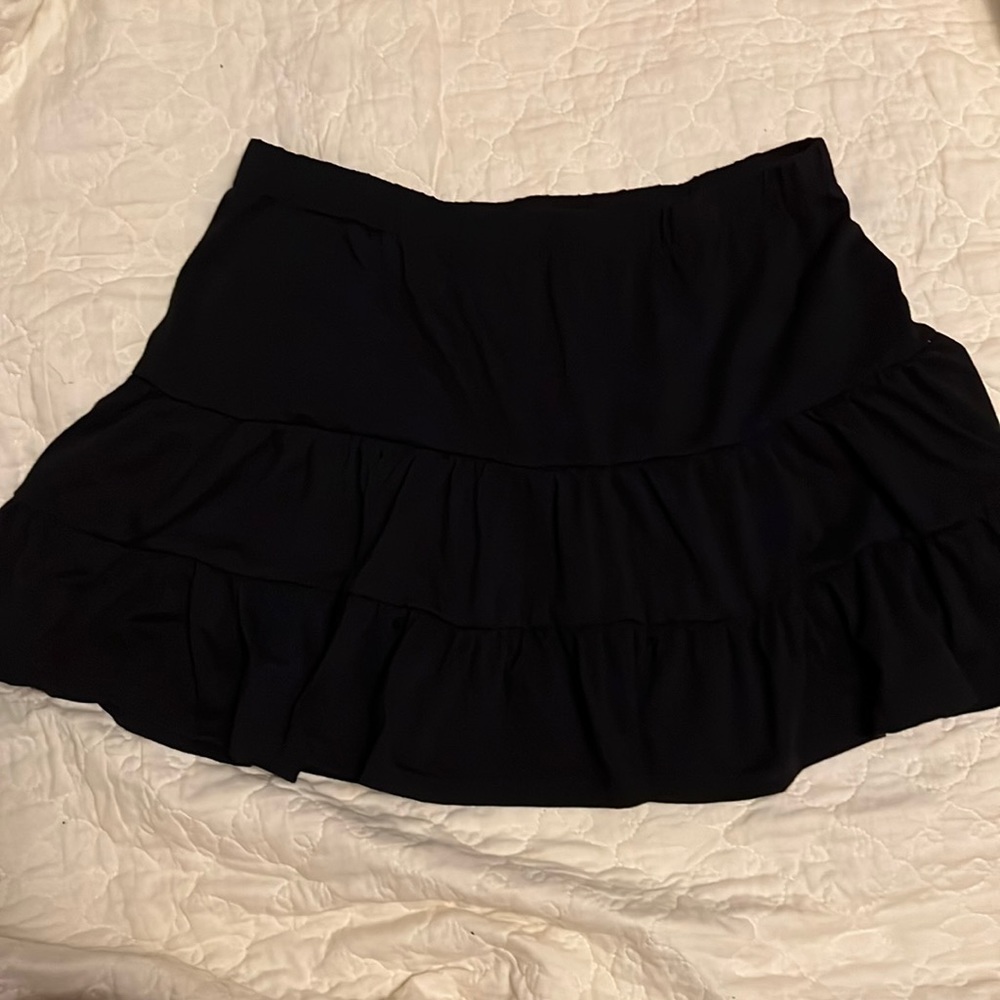 Black Ruffle Skirt